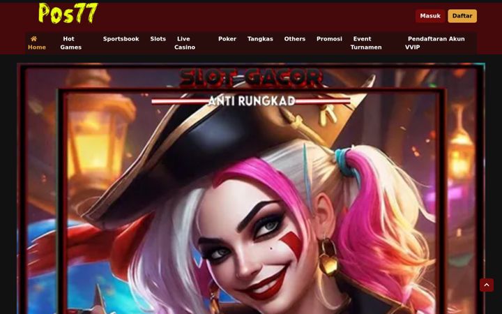 Screenshot of pos77slot.net