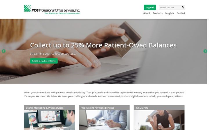 Screenshot of poscorp.com
