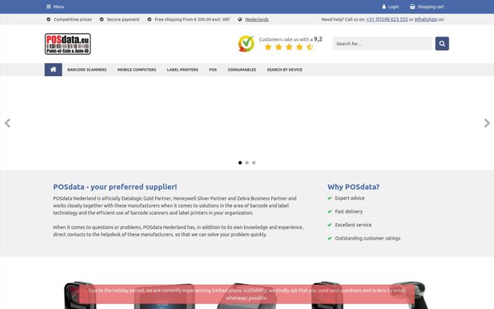 Screenshot ta' posdata.eu