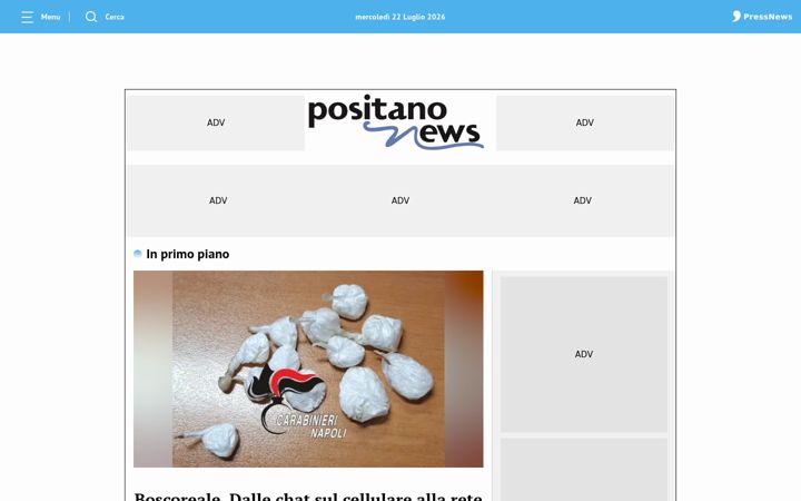 Screenshot of positanonews.it