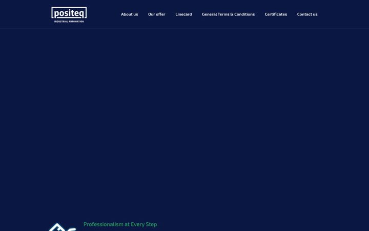 Screenshot van positeq.com
