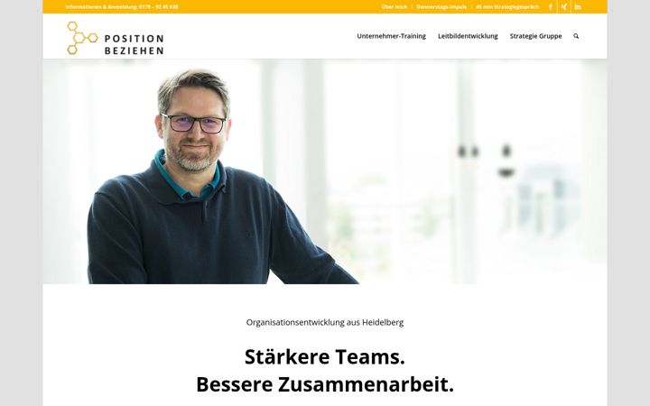 Snímek obrazovky position-beziehen.de