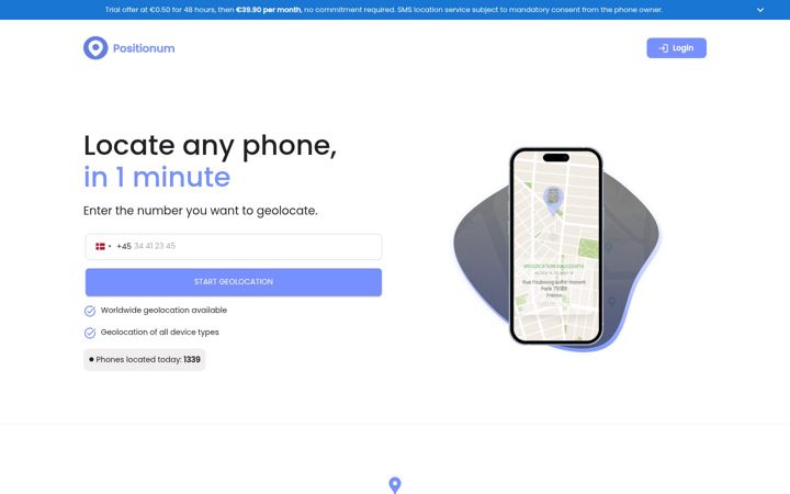 Screenshot ta' positionum.com