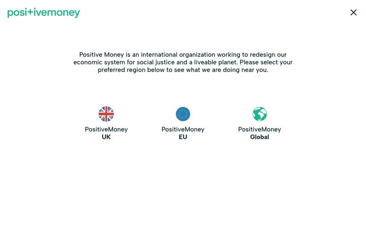 Screenshot of positivemoney.org