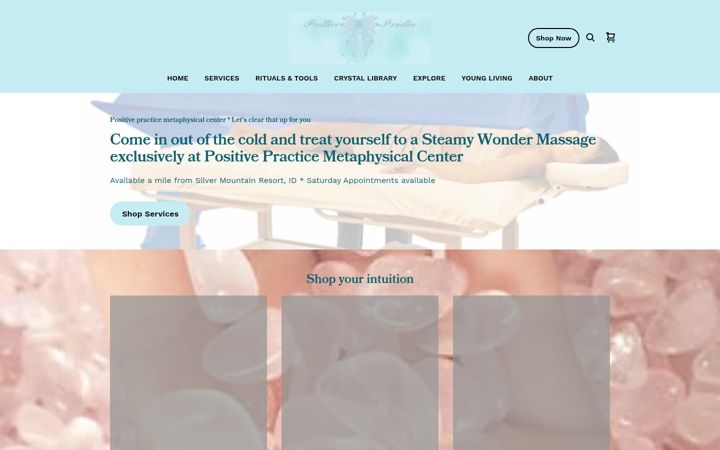 Ekrānuzņēmums no positivepracticestore.com