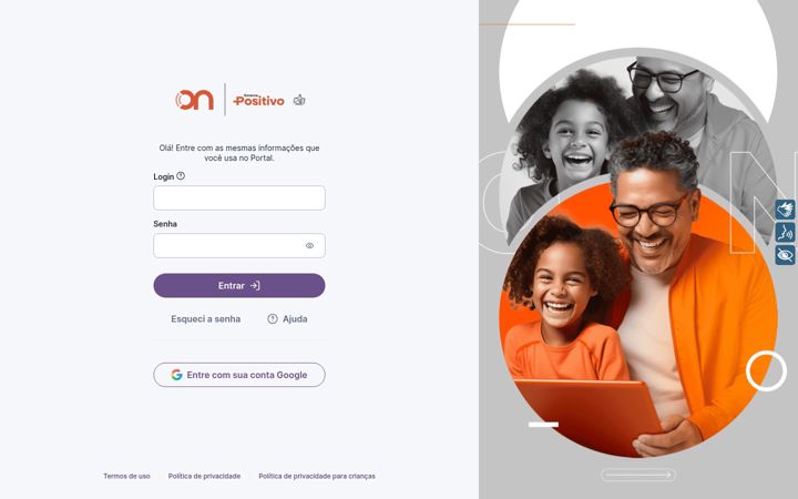 Screenshot of positivoon.com.br