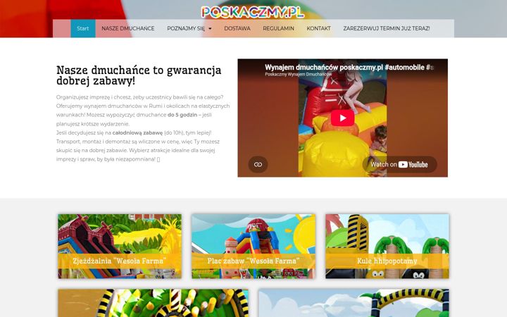Screenshot di poskaczmy.pl
