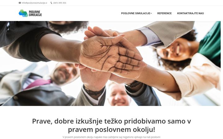 Screenshot of poslovnesimulacije.si