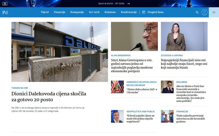 Screenshot of poslovni.hr