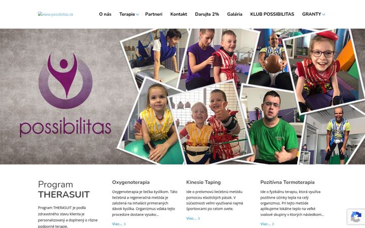 Screenshot of possibilitas.sk