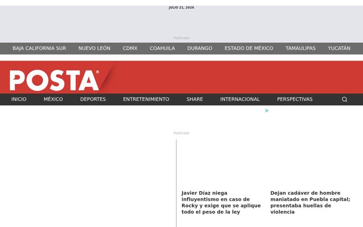 Screenshot of posta.com.mx