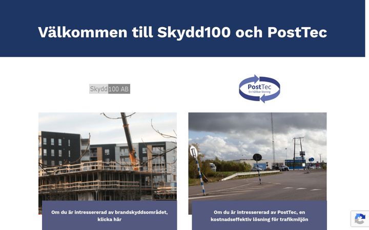 Skjermbilde av posttec.se