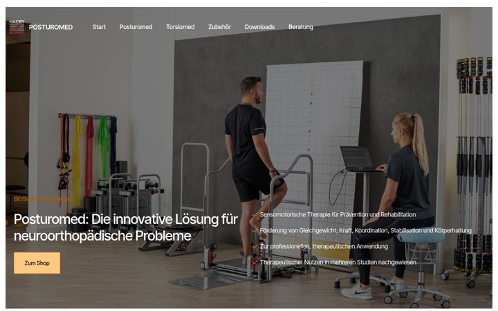 Screenshot of posturomed.de