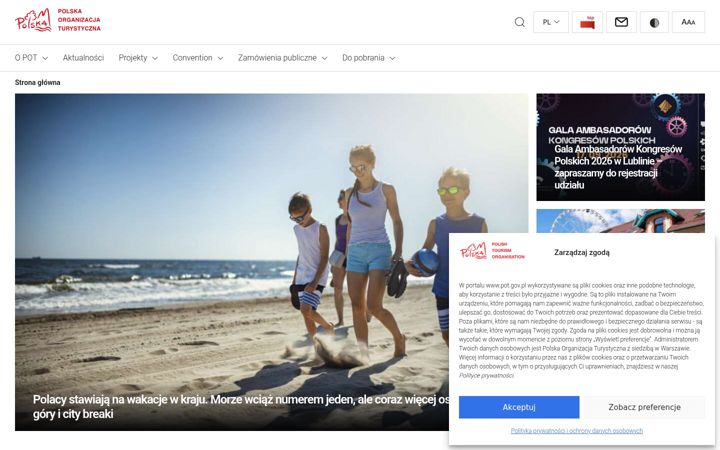 Screenshot of pot.gov.pl