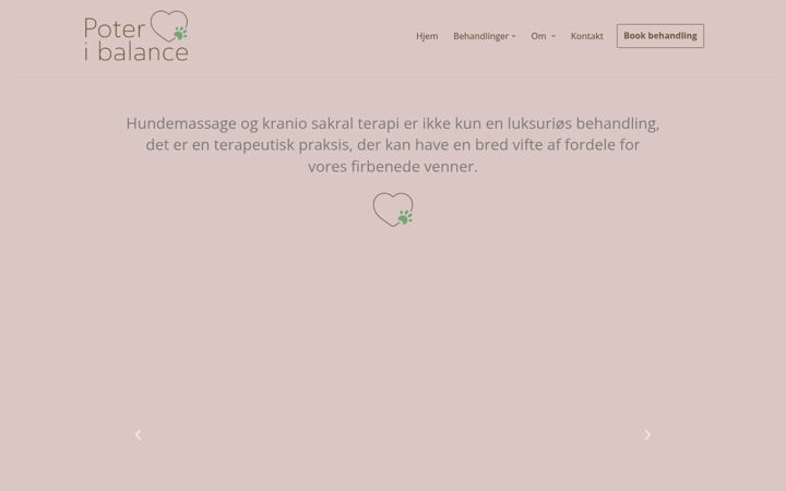Captura de pantalla de poteribalance.dk