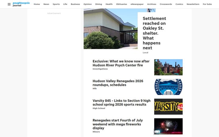 Screenshot of poughkeepsiejournal.com