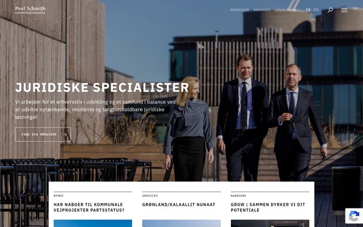 Screenshot of poulschmith.dk