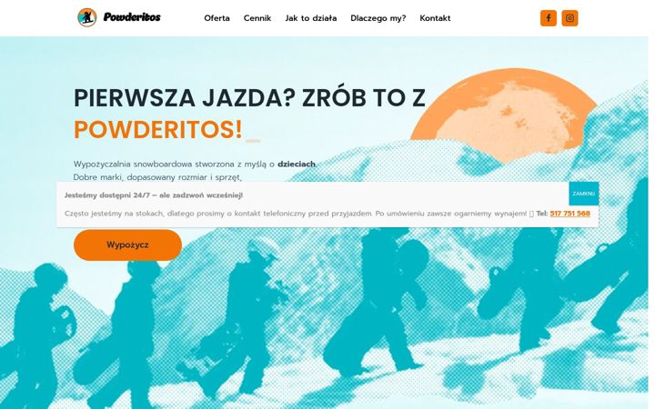 Screenshot ta' powderitos.pl