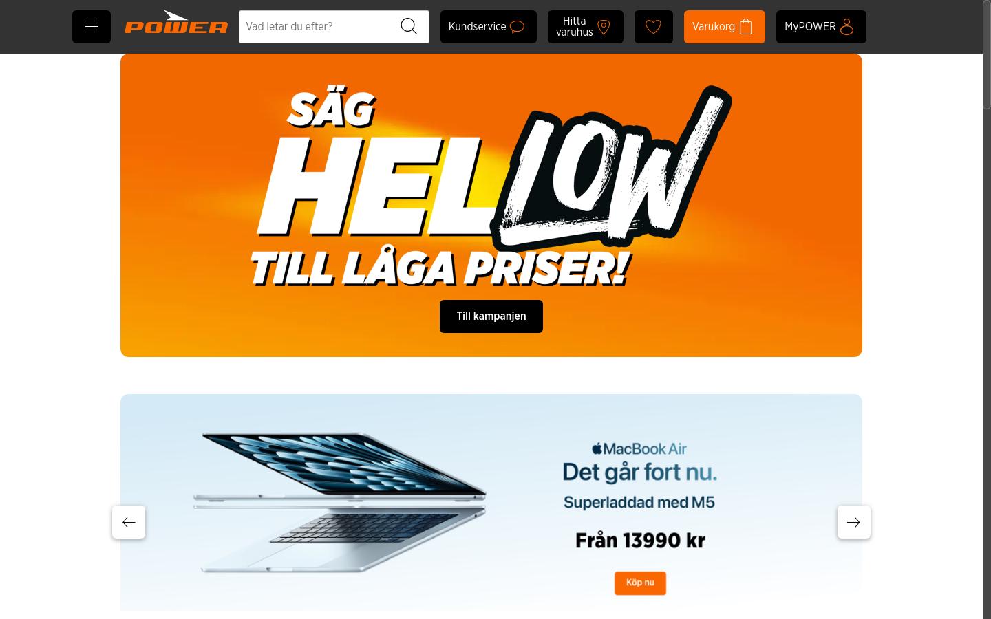 Screenshot of power.se