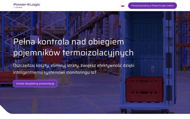 Posnetek zaslona power4logic.com