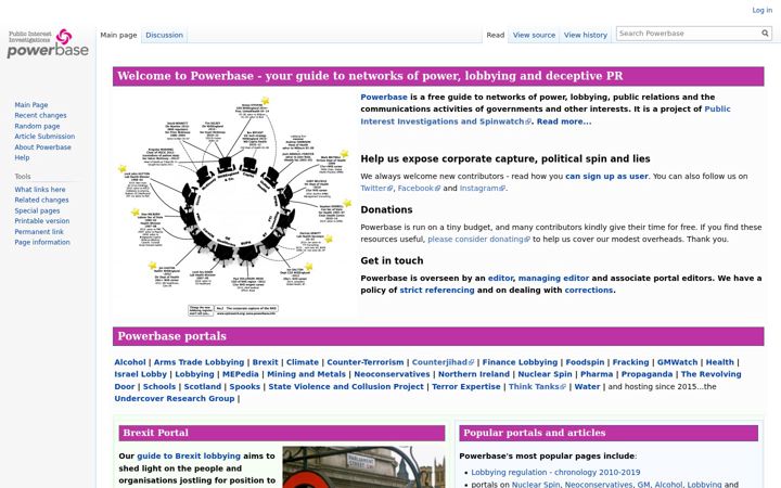 Screenshot of powerbase.info