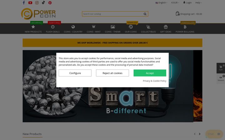 Screenshot of powercoin.it