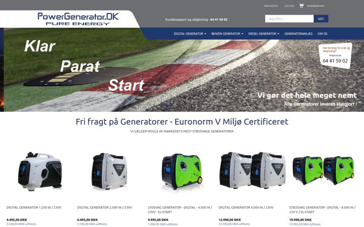 Zrzut ekranu powergenerator.dk