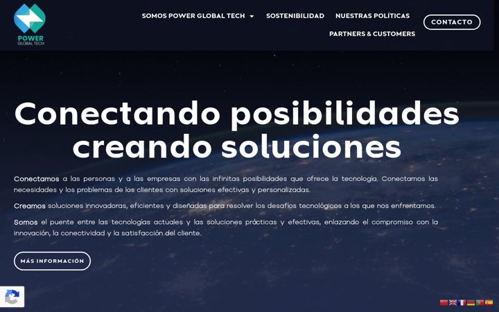Screenshot von powerglobaltech.com