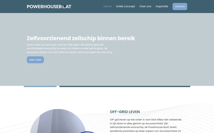 Screenshot of powerhouseboat.nl