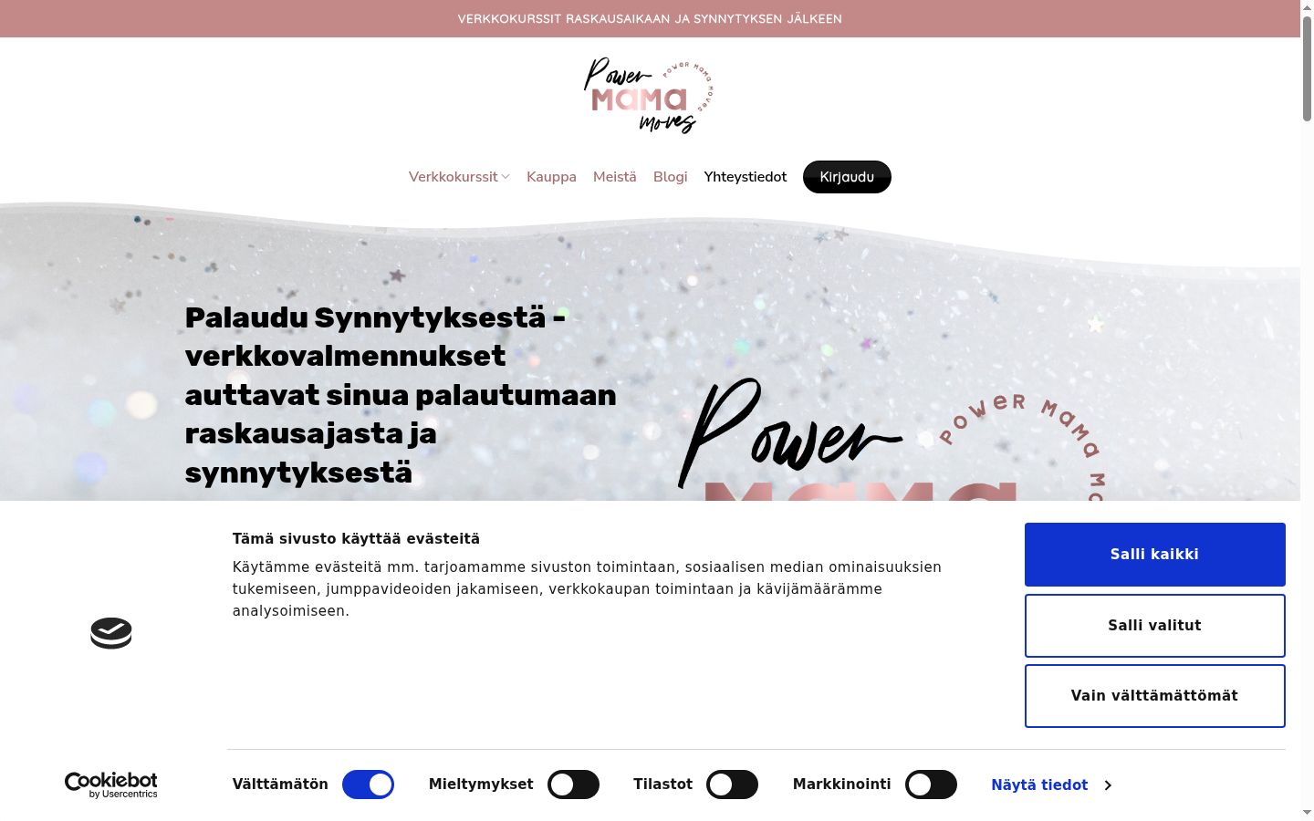 Snímek obrazovky baneru souhlasu zobrazeného před jakoukoli interakcí