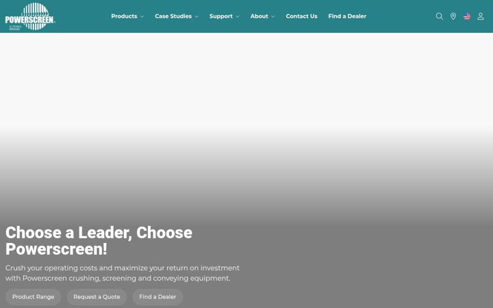 Screenshot of powerscreen.com