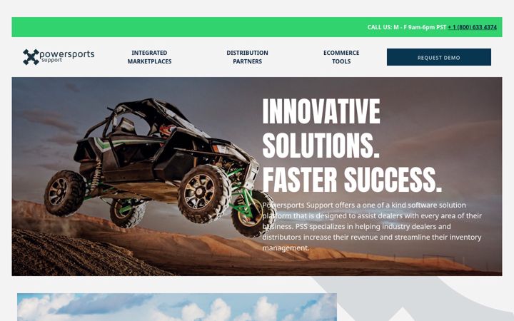 Screenshot of powersportsupport.com
