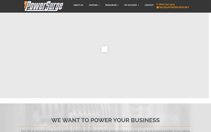 Screenshot of powersurge.net
