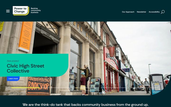 Screenshot of powertochange.org.uk