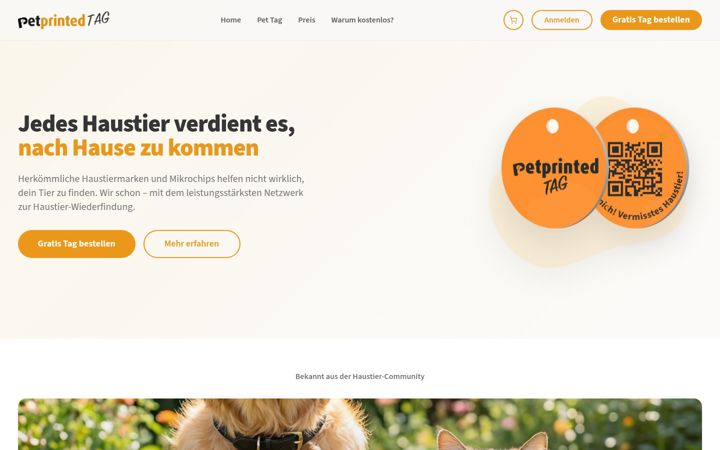 Screenshot of pp-tag.com