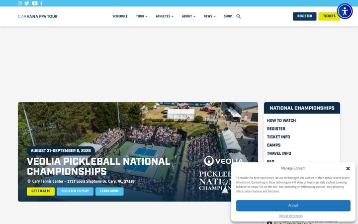 Screenshot of ppatour.com