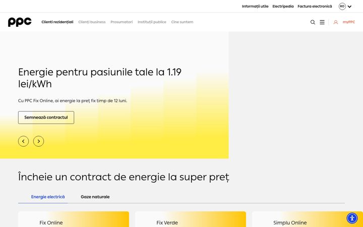 Screenshot of ppcenergy.ro