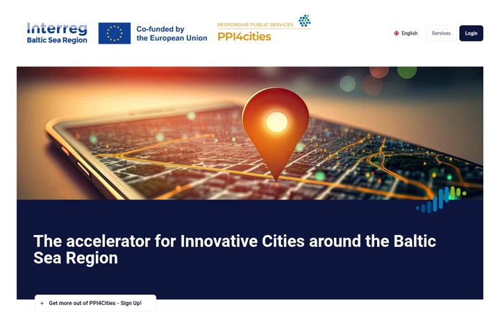 Screenshot of ppi4cities.eu