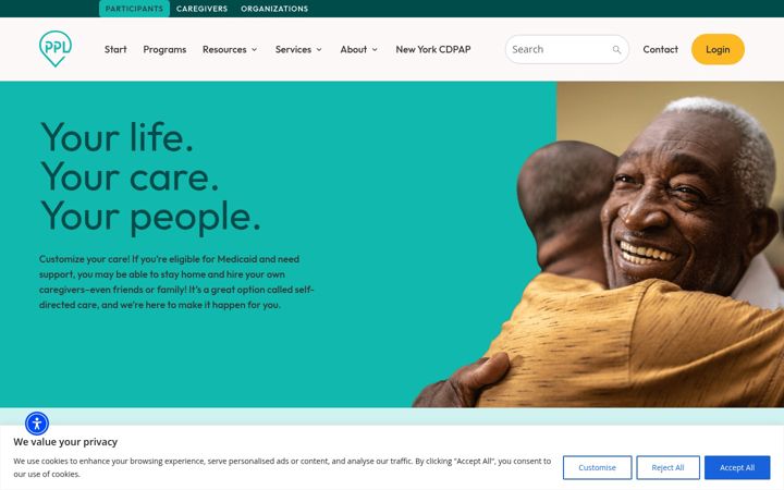Screenshot of pplfirst.com