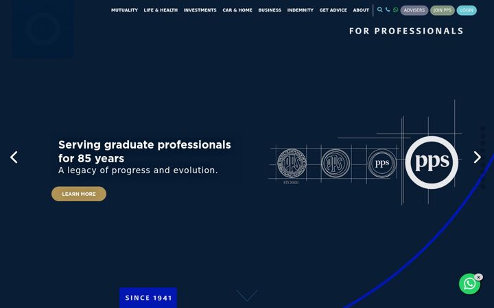 Screenshot of pps.co.za