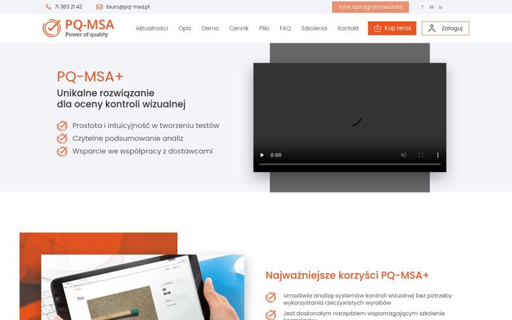 Zrzut ekranu pq-msa.pl