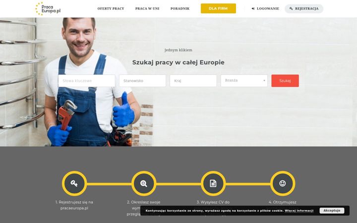 Screenshot of pracaeuropa.pl