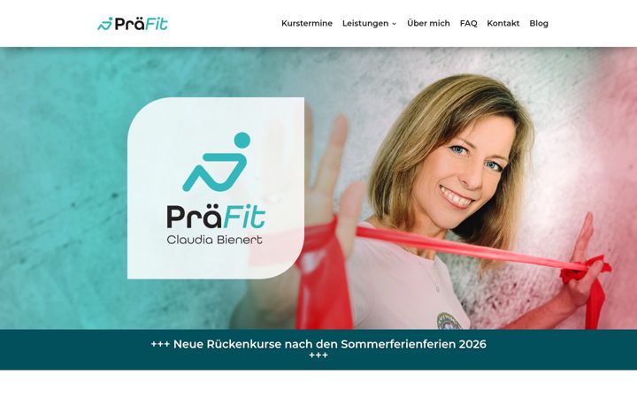 Screenshot of praefit-kaarst.de