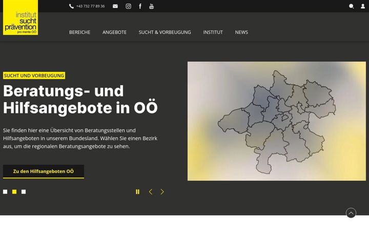 Posnetek zaslona praevention.at