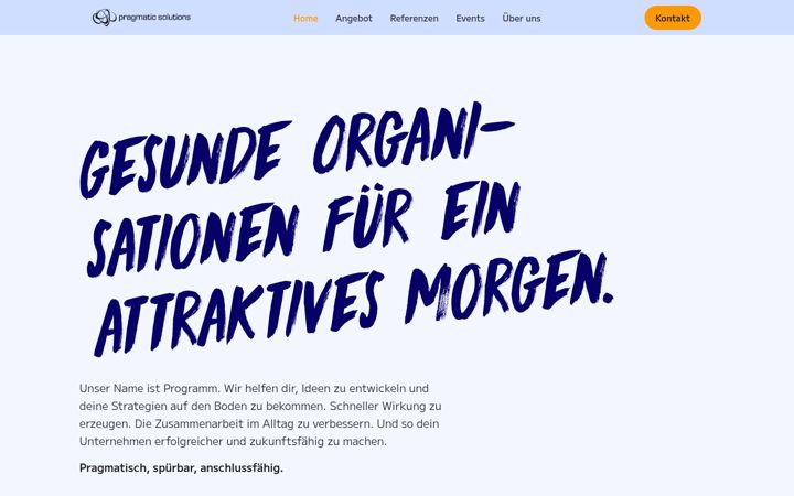 Zrzut ekranu pragmatic-solutions.ch