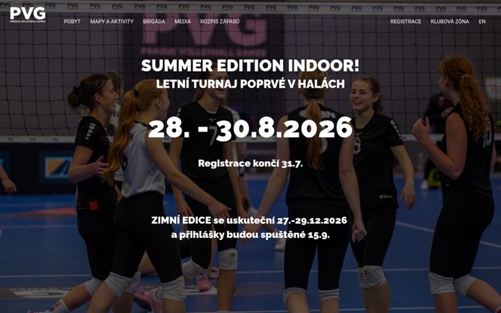 Screenshot von praguevolleyballgames.cz