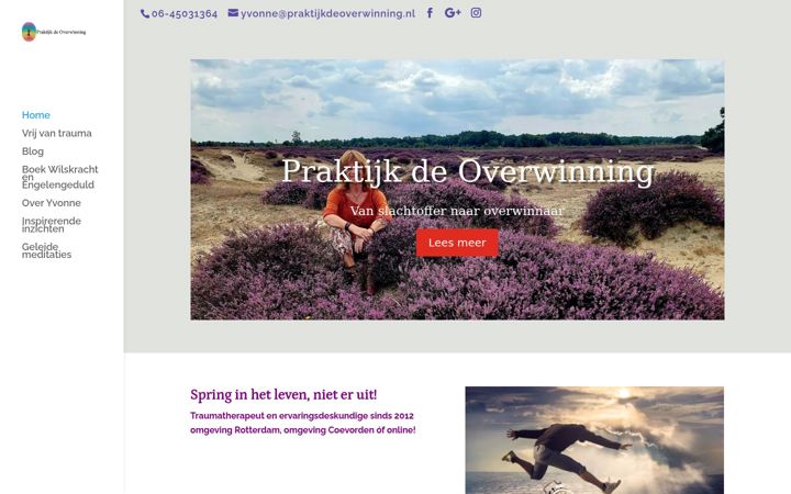 Screenshot of praktijkdeoverwinning.nl