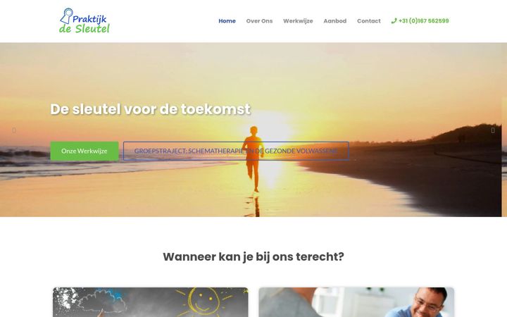 Screenshot van praktijkdesleutel.com