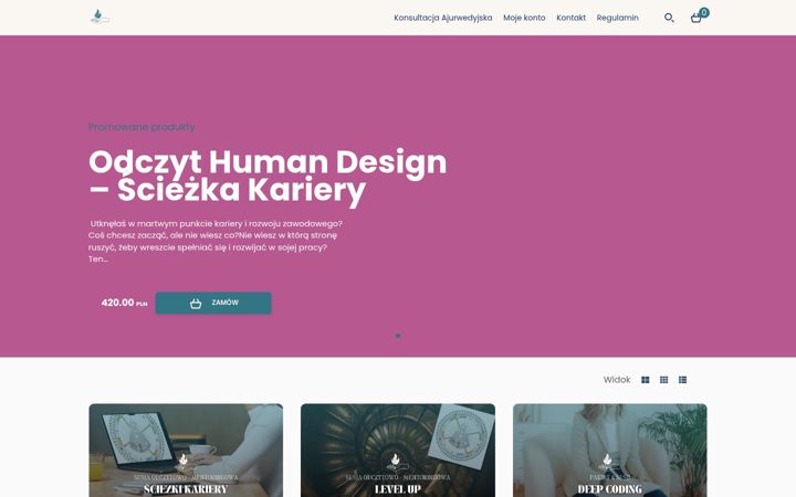 Screenshot of pranasoul.pl