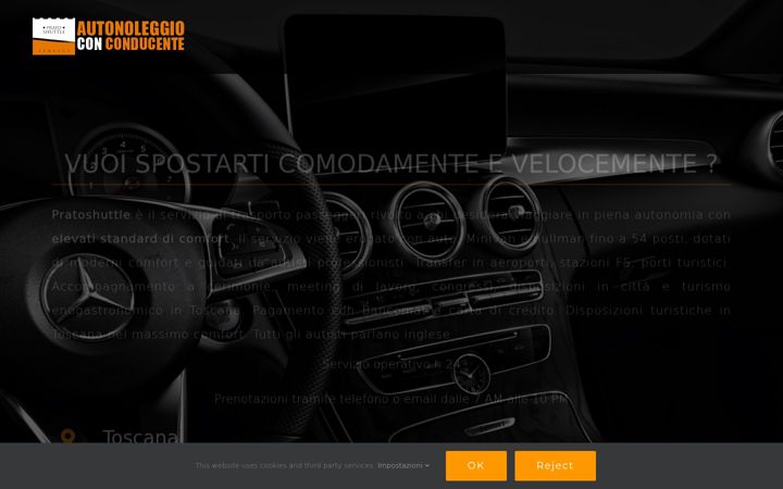 Snimka zaslona za pratoshuttle.com